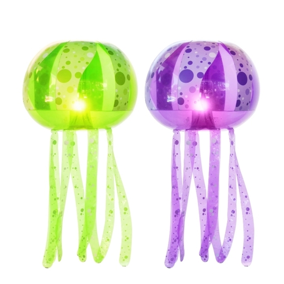 Jellyfish Pool Lights Inflatable Floating Multicolor Lanterns 2 Pack - Picture 2 of 10